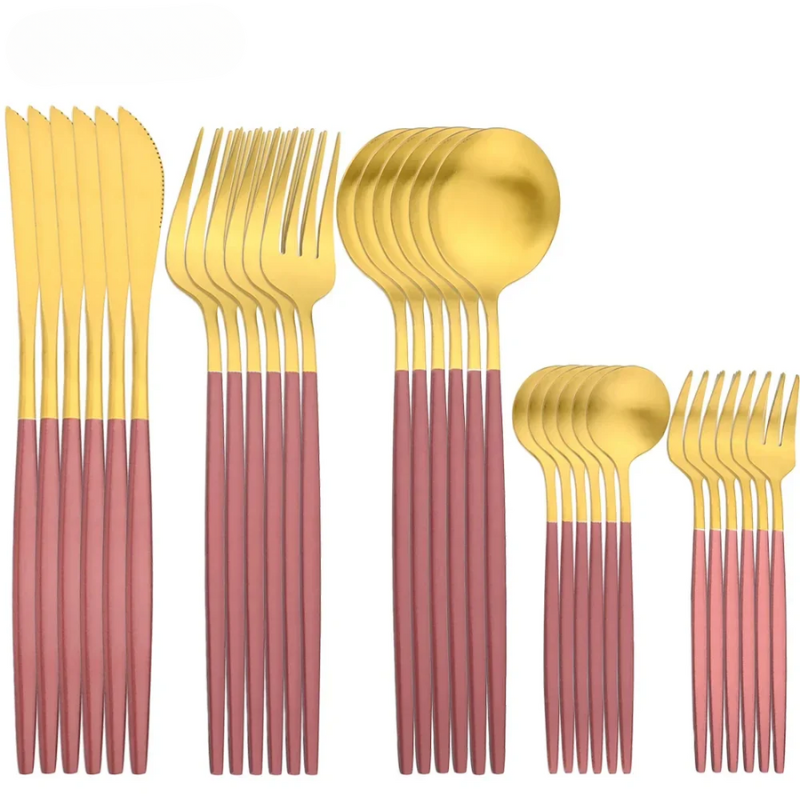 LuxeCut – Stylish Stainless Steel Cutlery Set with Timeless Design, 30 Pieces