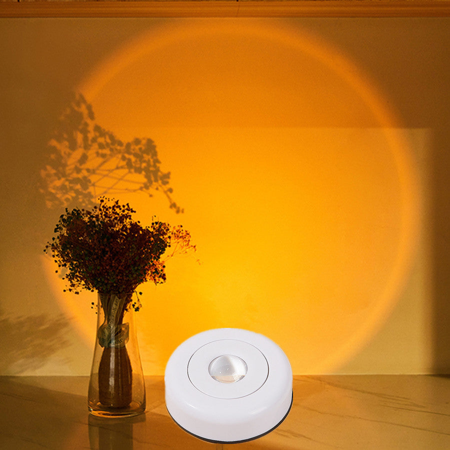 SolGlow – Compacte Zonsondergang Lamp met Veelzijdige Montage