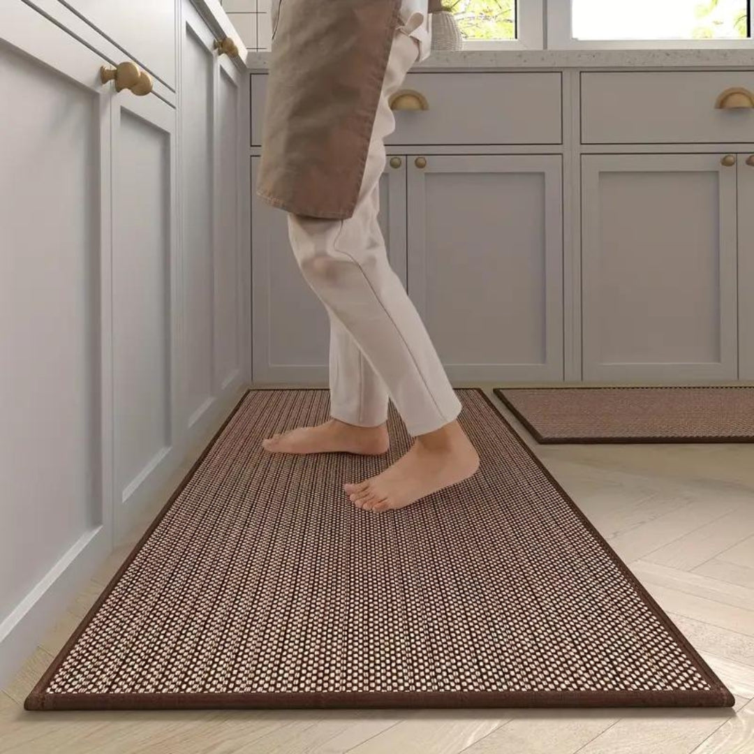 LumiMat Luxe Kitchen Mat Set – Stylish Comfort & Non-slip Design for a Timeless Kitchen