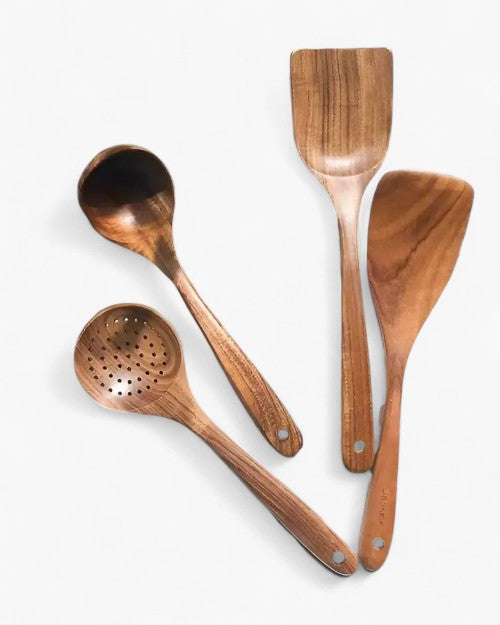 Tierra – Luxe Teak Wooden Kitchen Set for Sustainable & Elegant Cooking