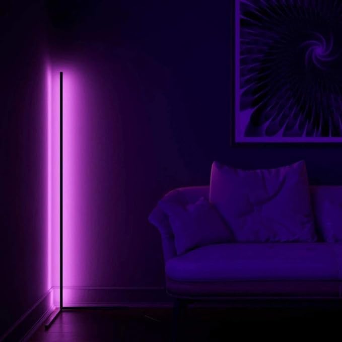 NeoGlow – Futuristic RGB LED Floor Lamp with 16 Million Colors, App and Remote Control