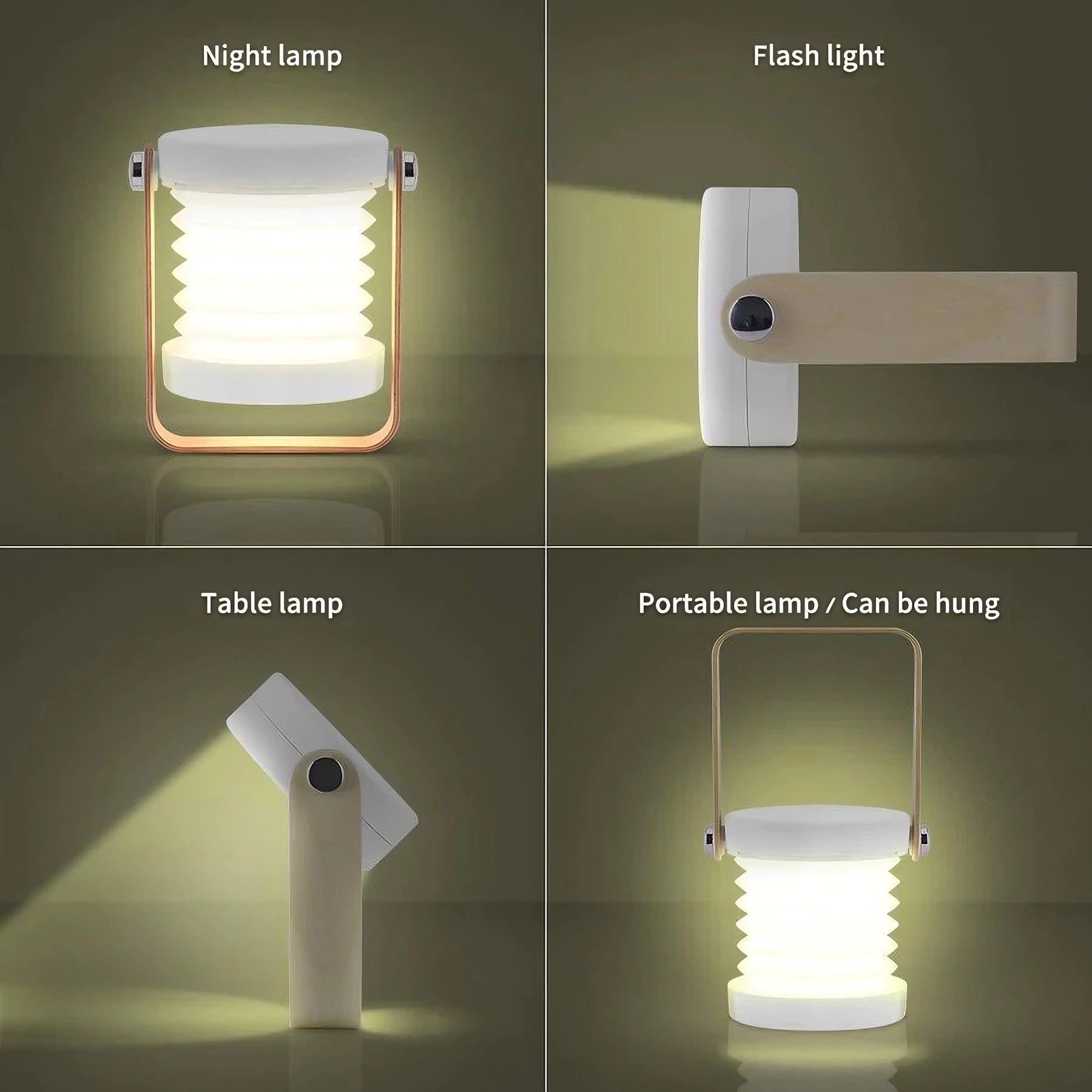 LumiGlow – Luxury Foldable LED Lantern with Scandinavian Design for Your Interior