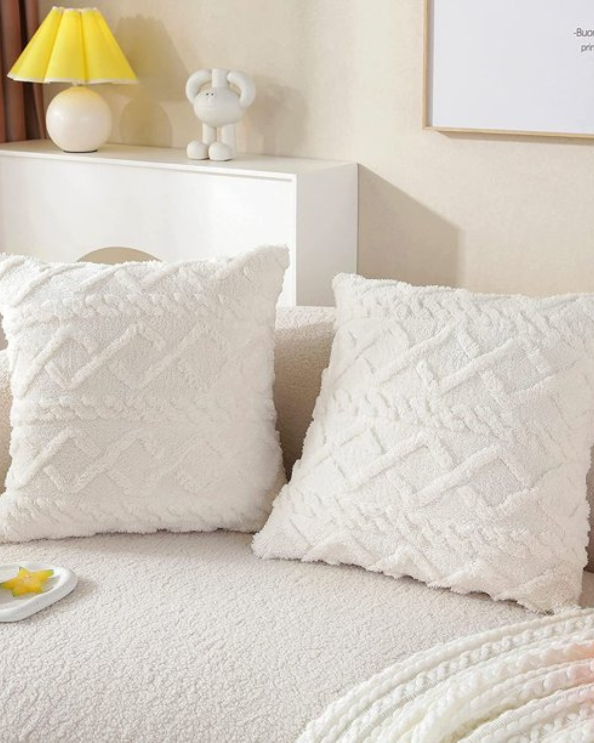 ZenWeave – Luxe Relief Cushion with Subtle Geometric Design for a Stylish Interior