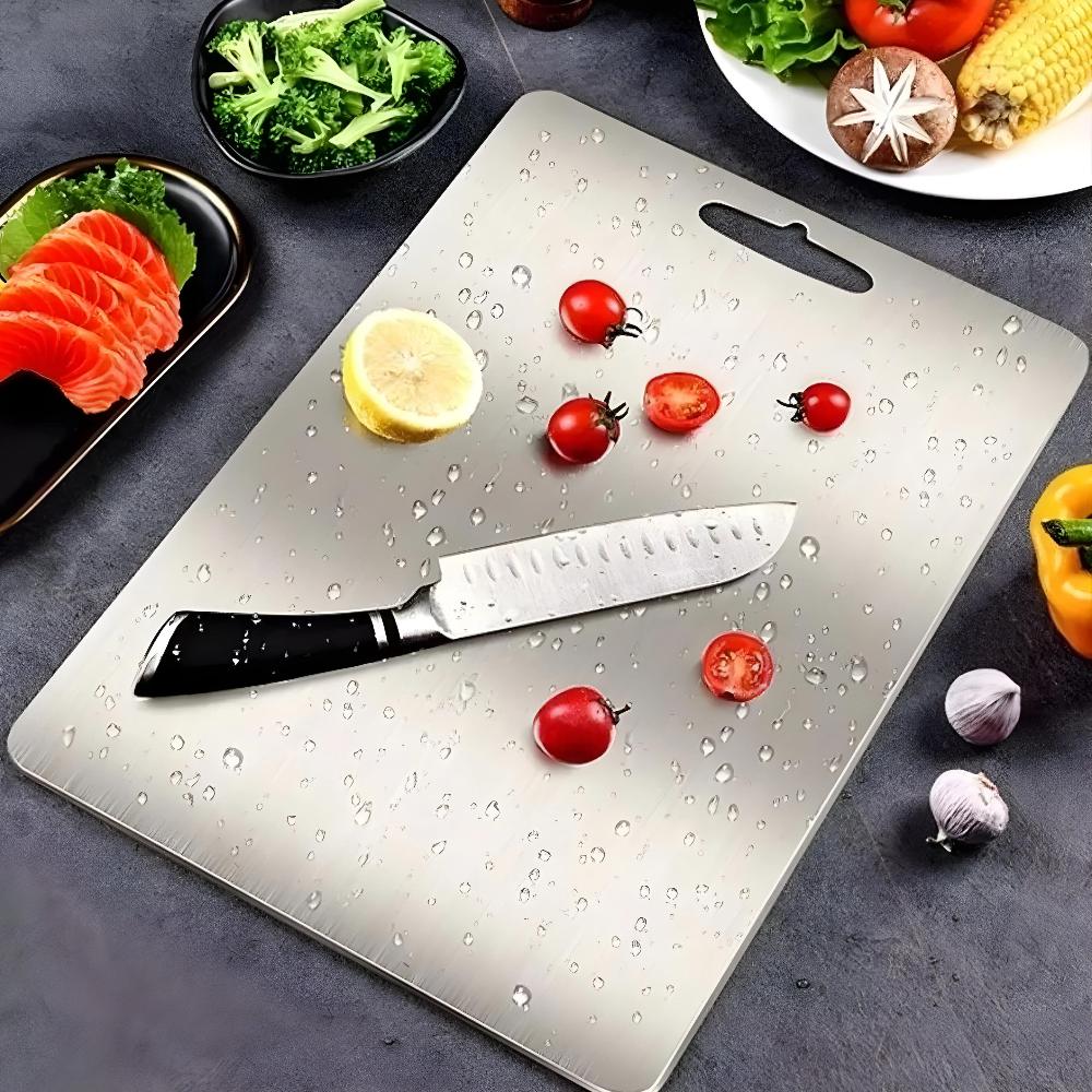 SteelEdge – Hygienic Stainless Steel Cutting Board for Sustainable Kitchen Work