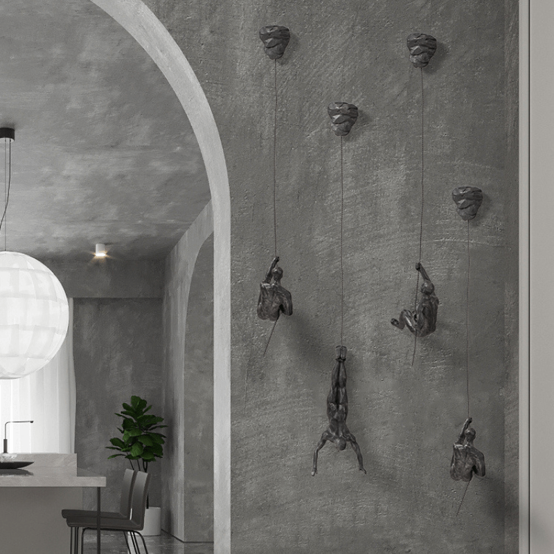 ClimbArt – Creative Climbing Man Wall Decoration Set with Artistic Charm