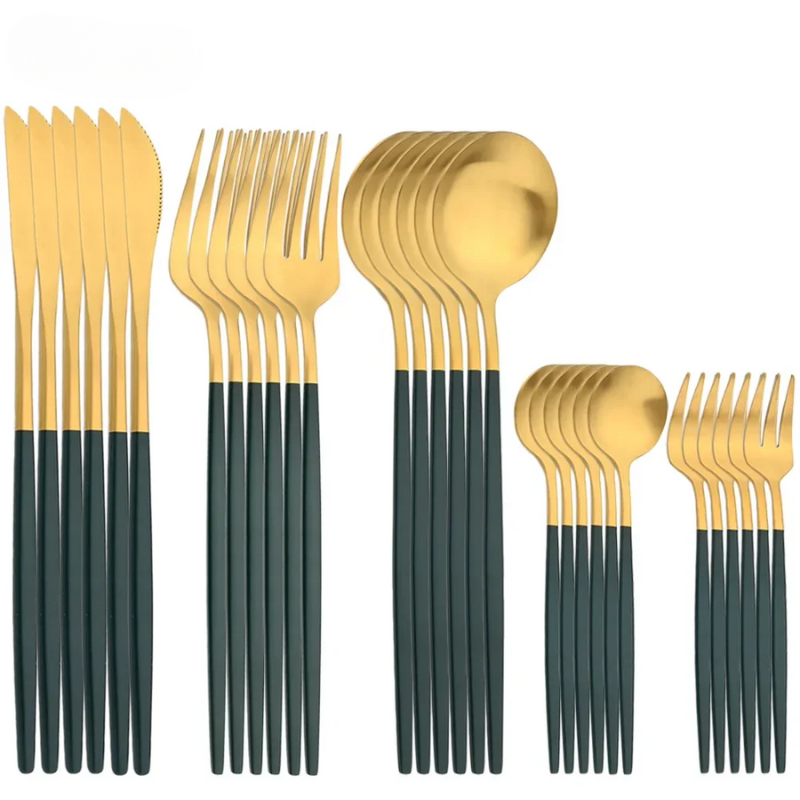LuxeCut – Stylish Stainless Steel Cutlery Set with Timeless Design, 30 Pieces