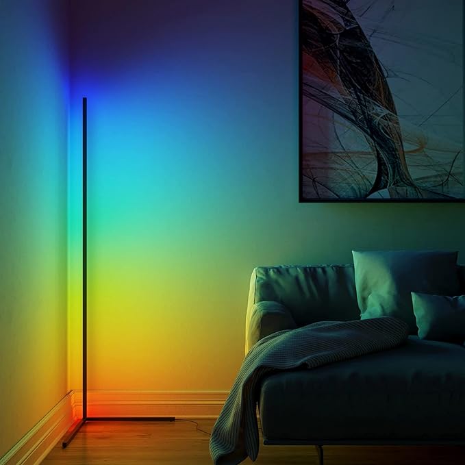 NeoGlow – Futuristic RGB LED Floor Lamp with 16 Million Colors, App and Remote Control