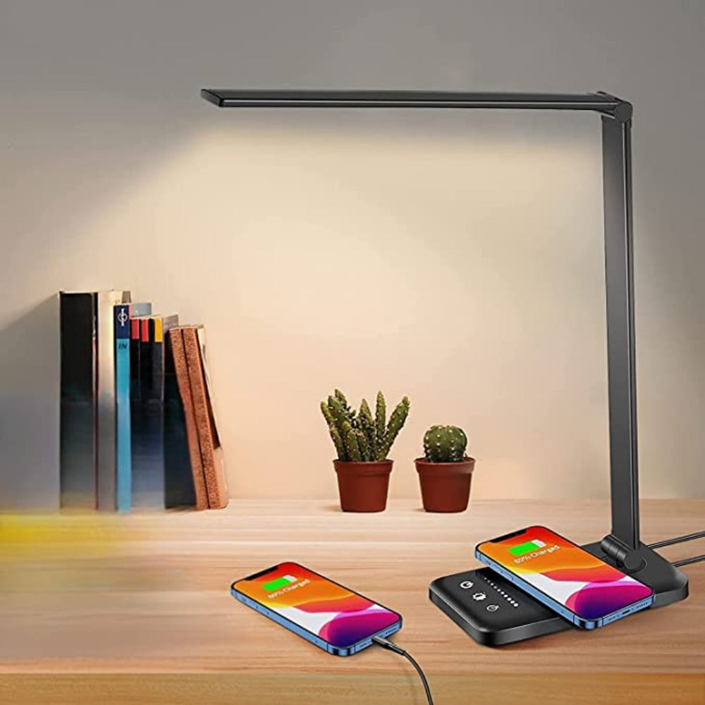 LumioFlex – Modern Dimmable LED Table Lamp with USB and Flexible Settings