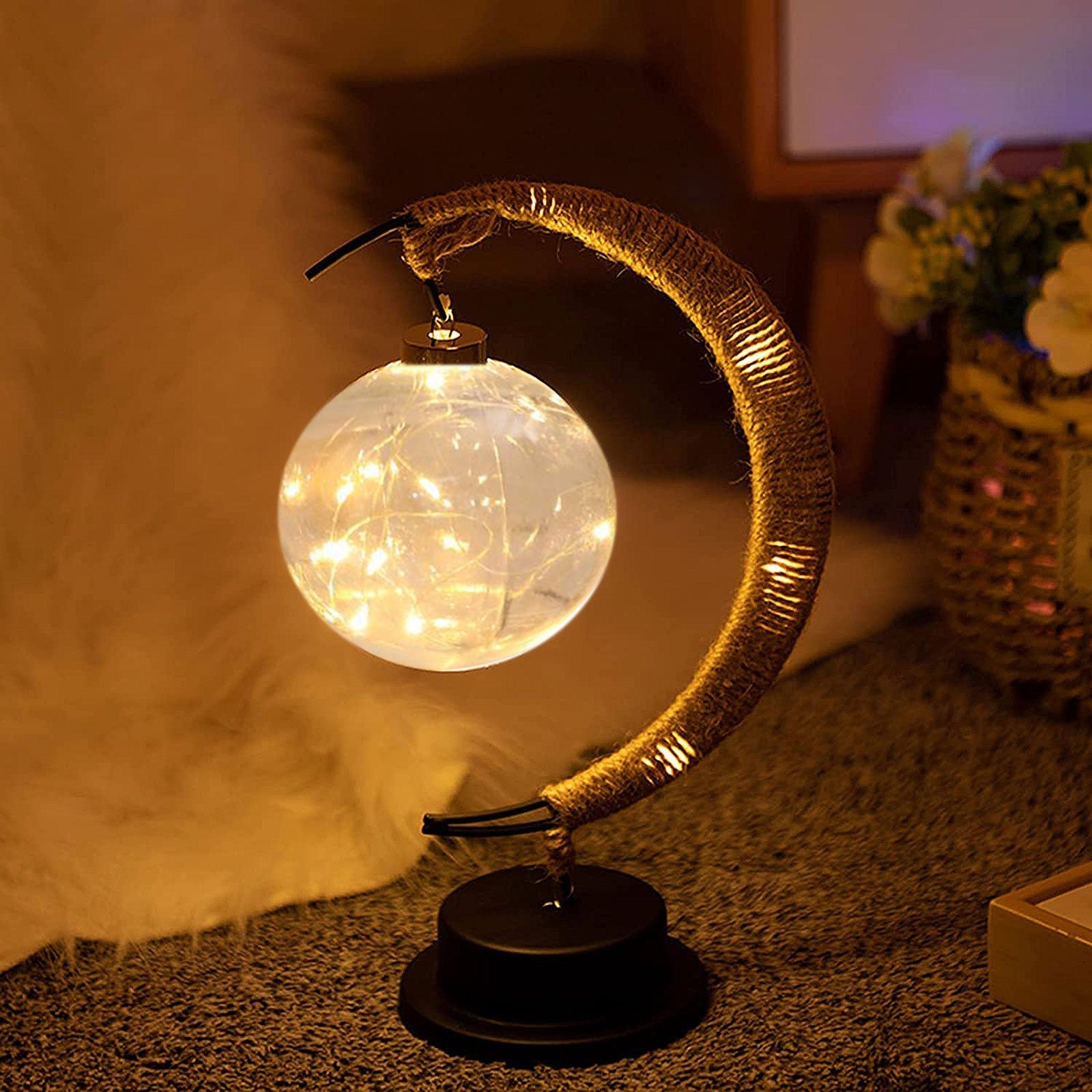 LunaGlow – Enchanting Table Lamp with Warm Light for an Atmospheric Ambience