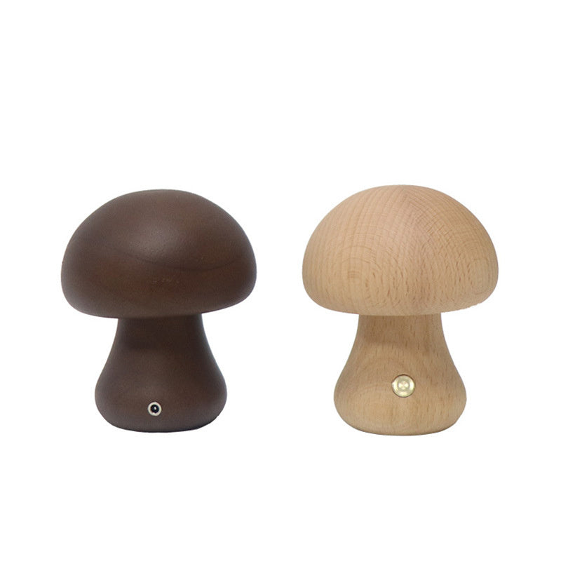 MushRoomGlow – Vintage Table Lamp with Wooden Design for a Cozy Atmosphere