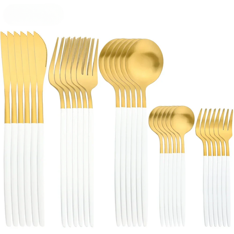 LuxeCut – Stylish Stainless Steel Cutlery Set with Timeless Design, 30 Pieces