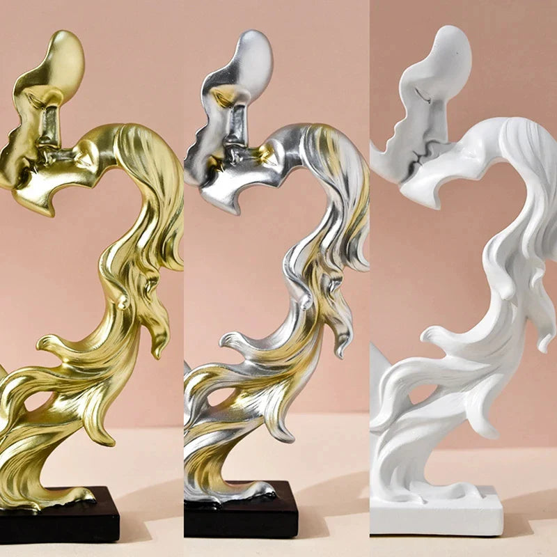 AmourLigne – Romantic Resin Table Decoration with Abstract Elegance for Stylish Interiors