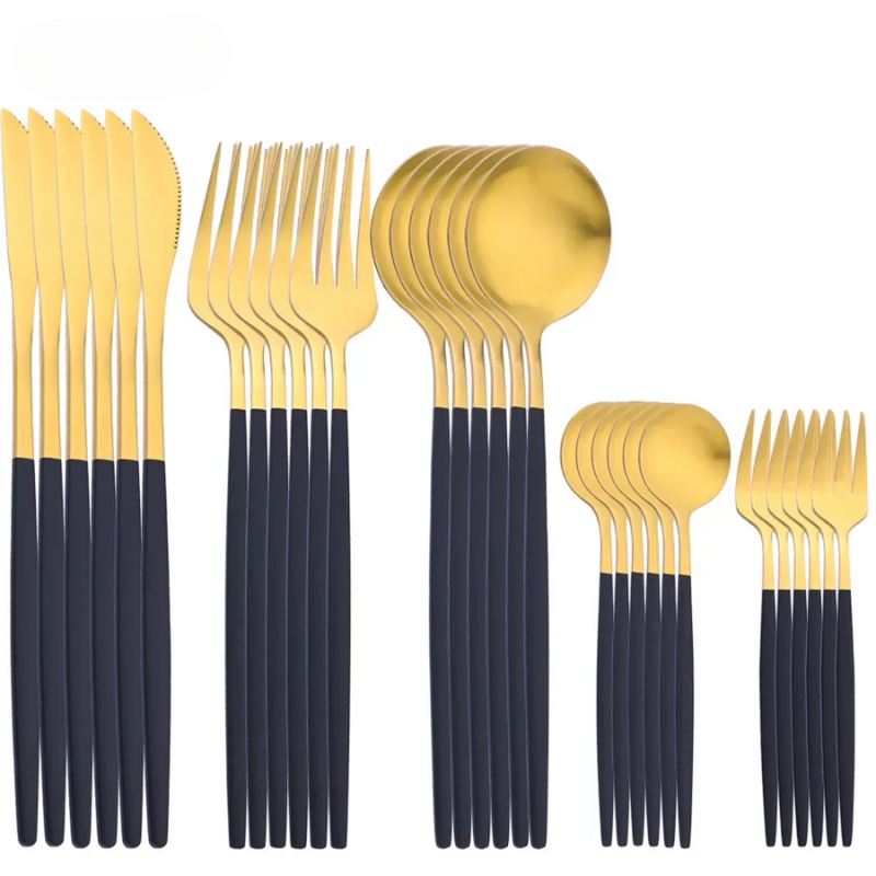 LuxeCut – Stylish Stainless Steel Cutlery Set with Timeless Design, 30 Pieces