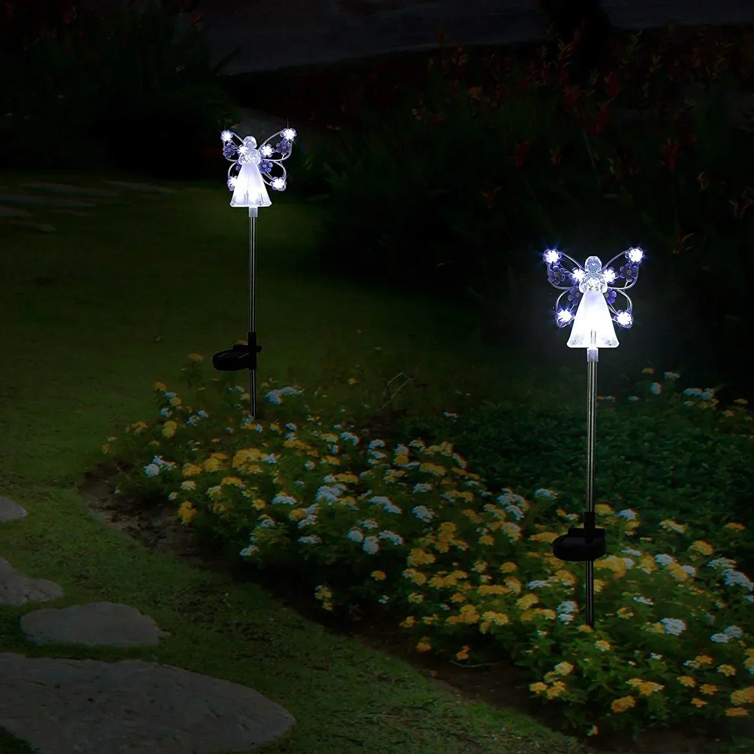 AuroraLume Elegant Solar Angel Garden Lamp – Atmospheric Outdoor Lighting for a Stylish and Meaningful Exterior