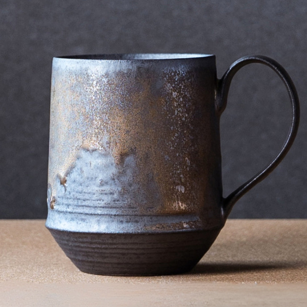 HarvestStone – Handmade Rustic Ceramic Mug for a Warm, Nostalgic Experience