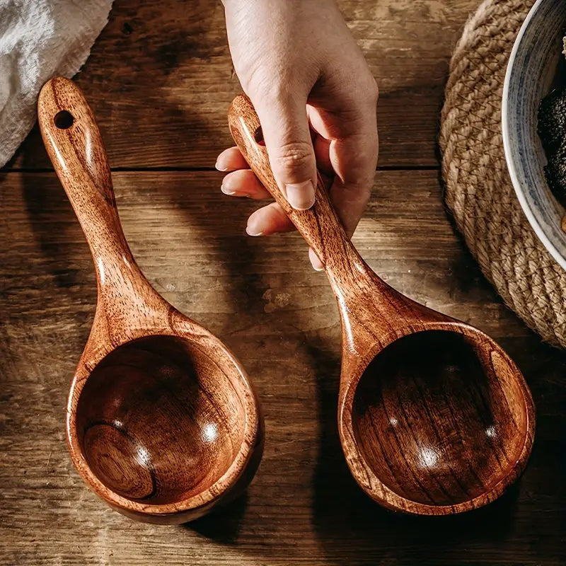 TimberScoop – Luxury Wooden Kitchen Scoop with Ergonomic Design for Versatile Use