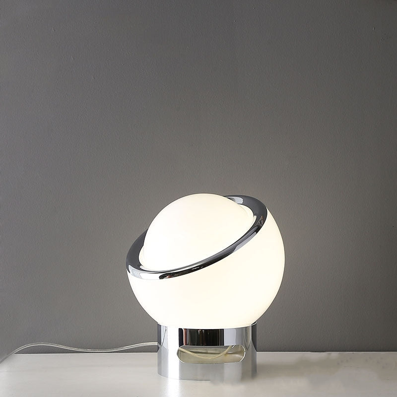 OpalGlow – Minimalist Bauhaus Table Lamp with Elegant Opal Gloss