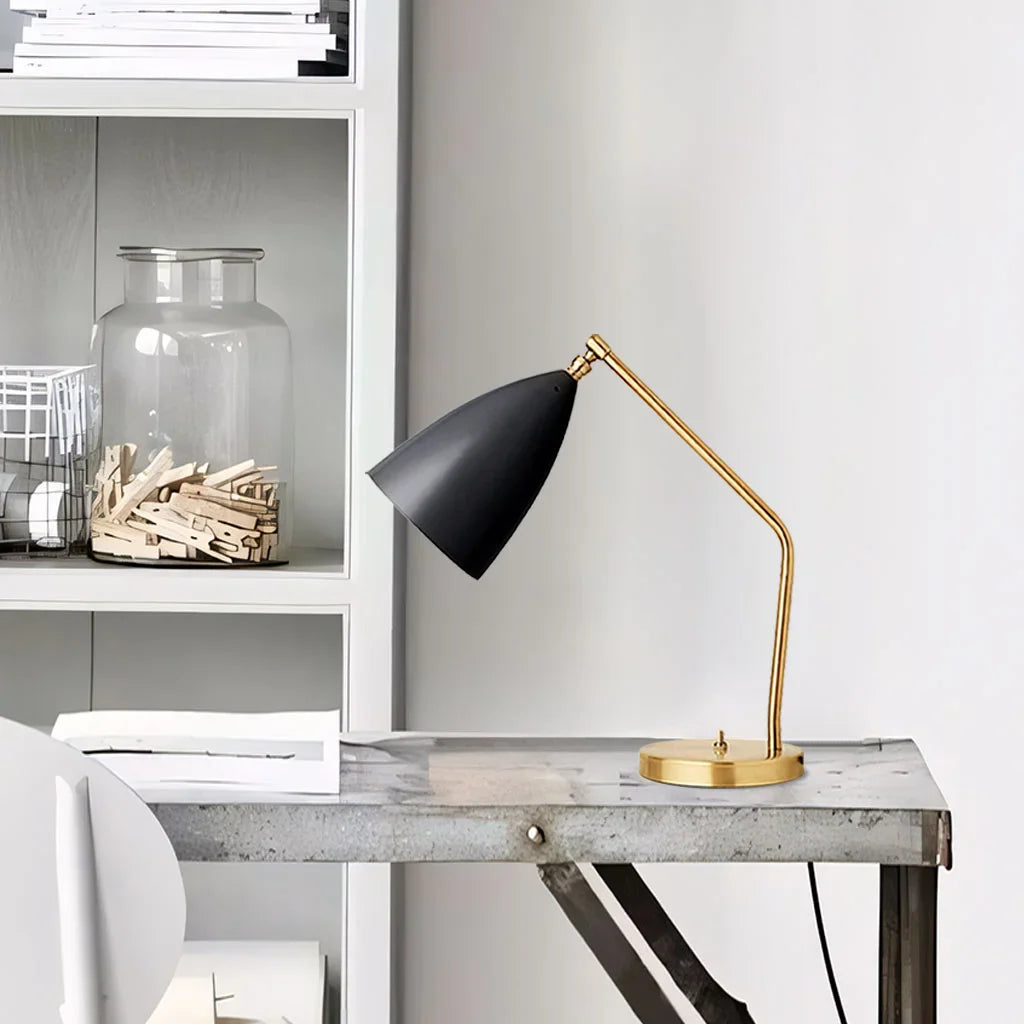 GlowSphere – Luxury Minimalist Table Lamp with Adjustable Arm
