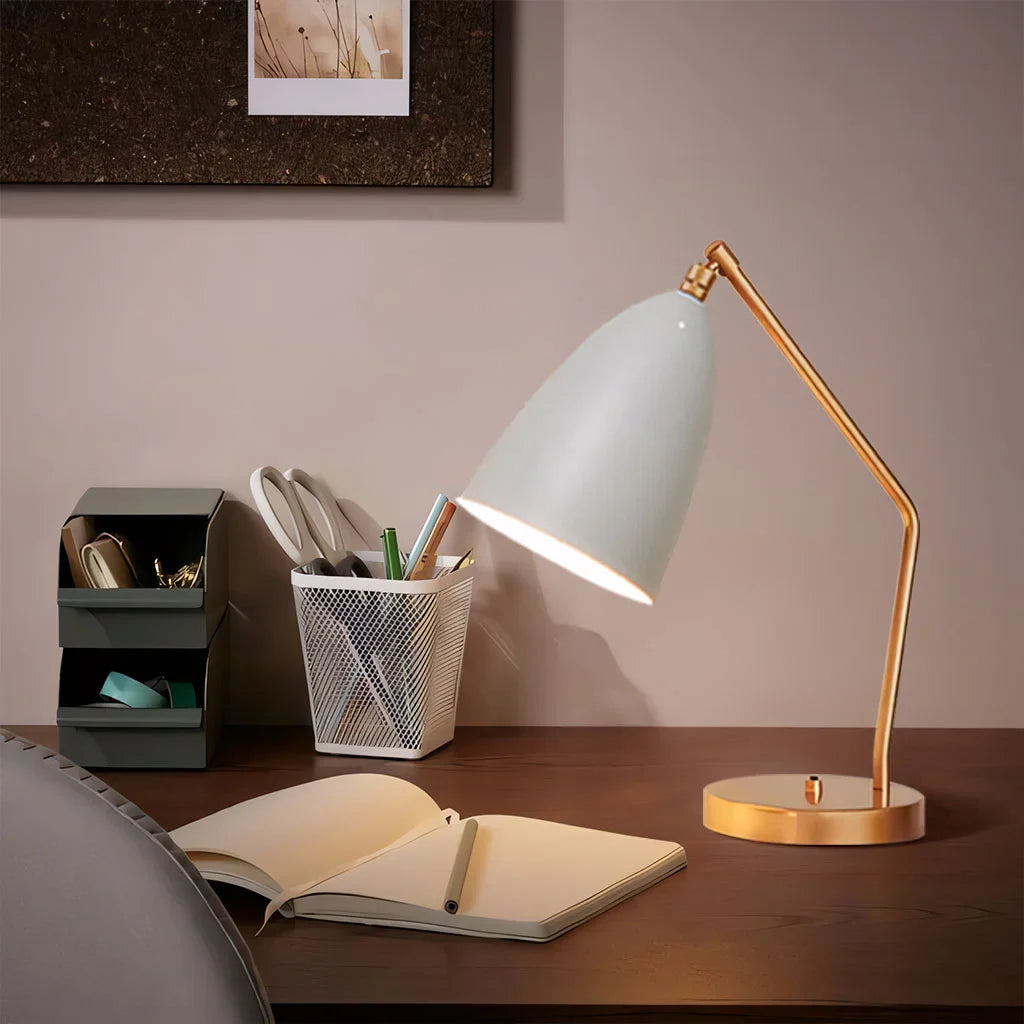 GlowSphere – Luxury Minimalist Table Lamp with Adjustable Arm