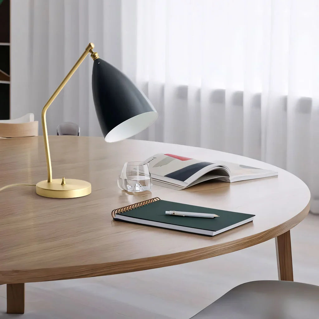 GlowSphere – Luxury Minimalist Table Lamp with Adjustable Arm