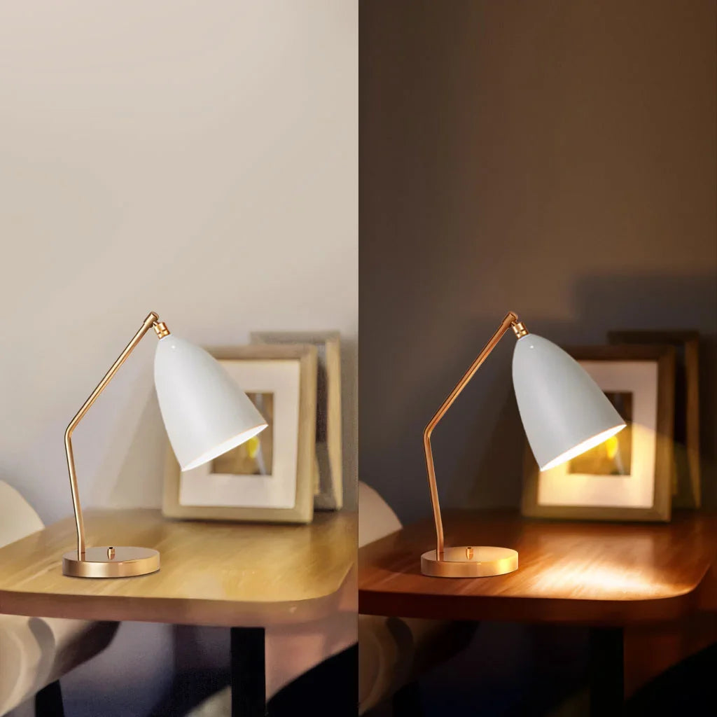 GlowSphere – Luxury Minimalist Table Lamp with Adjustable Arm
