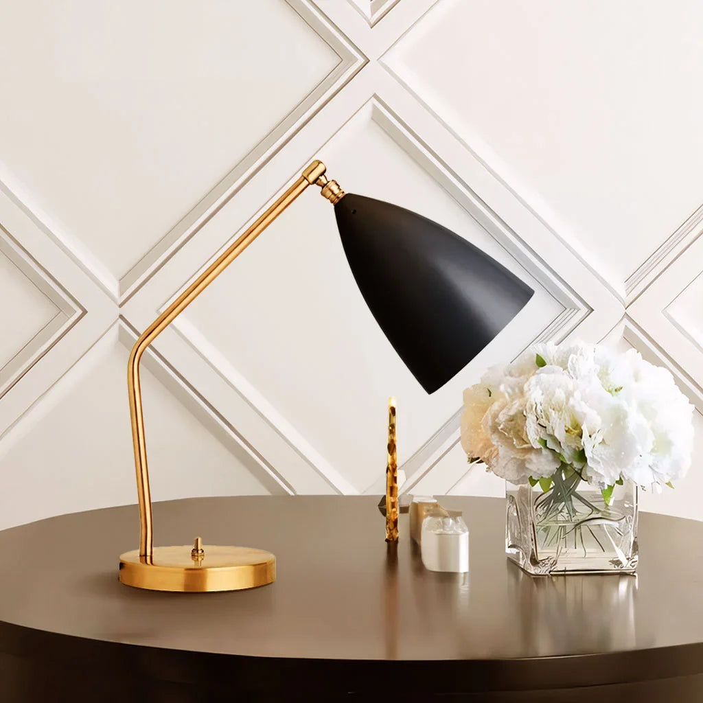 GlowSphere – Luxury Minimalist Table Lamp with Adjustable Arm
