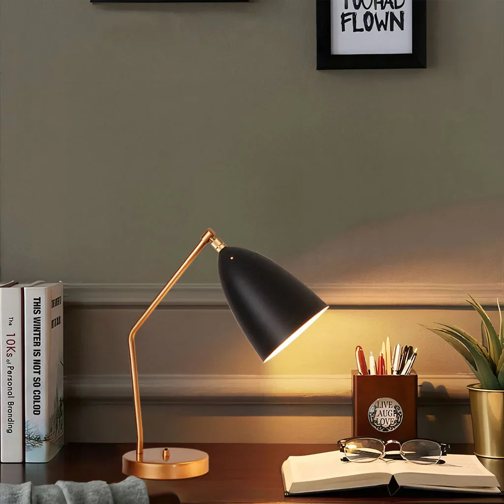GlowSphere – Luxury Minimalist Table Lamp with Adjustable Arm