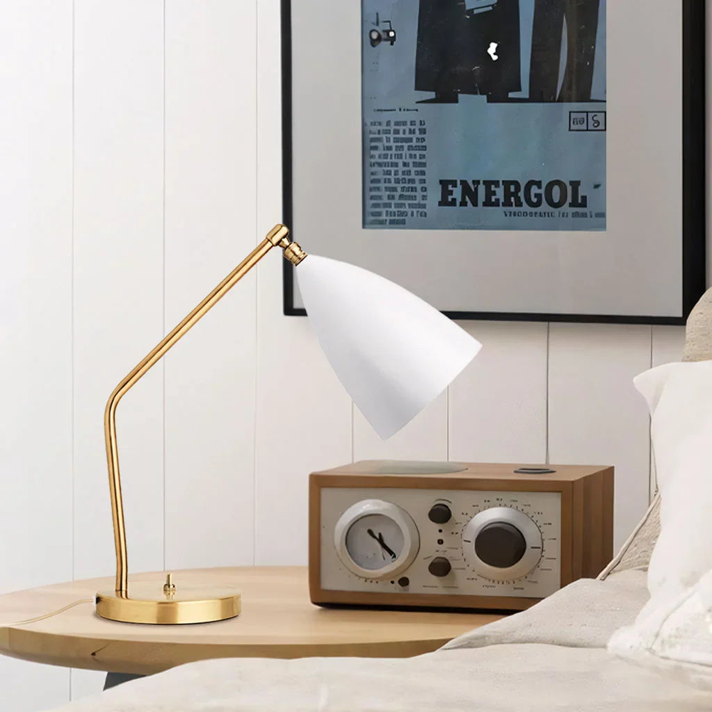 GlowSphere – Luxury Minimalist Table Lamp with Adjustable Arm