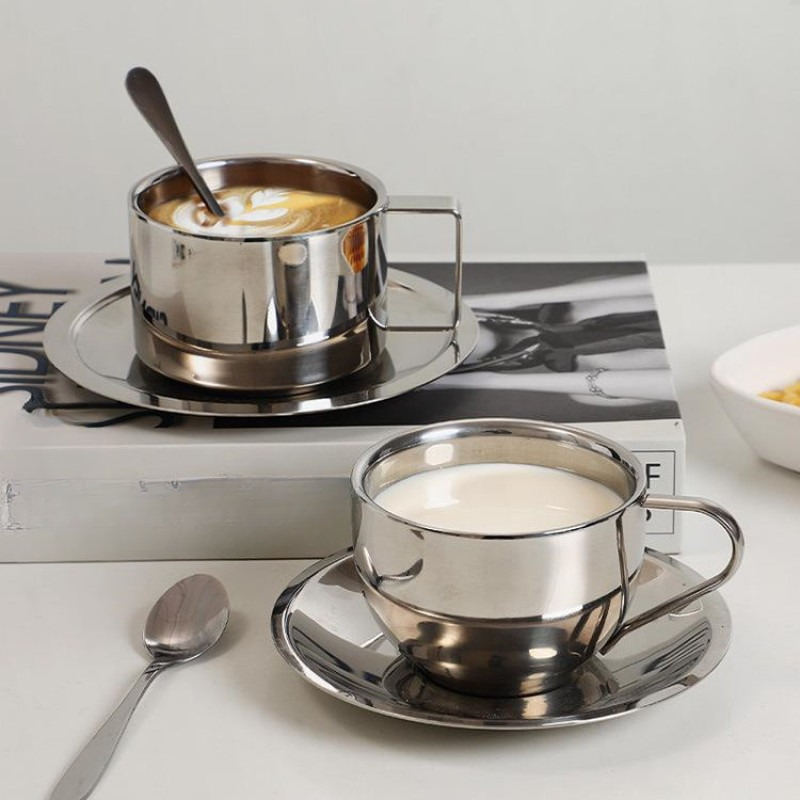Lumea Steel Luxe Coffee Set – Modern Design for Stylish Mornings