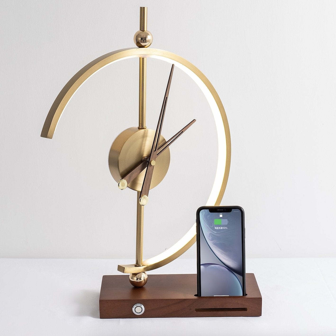 NagoyaLight – Luxury Lamp Clock with Wireless Charger