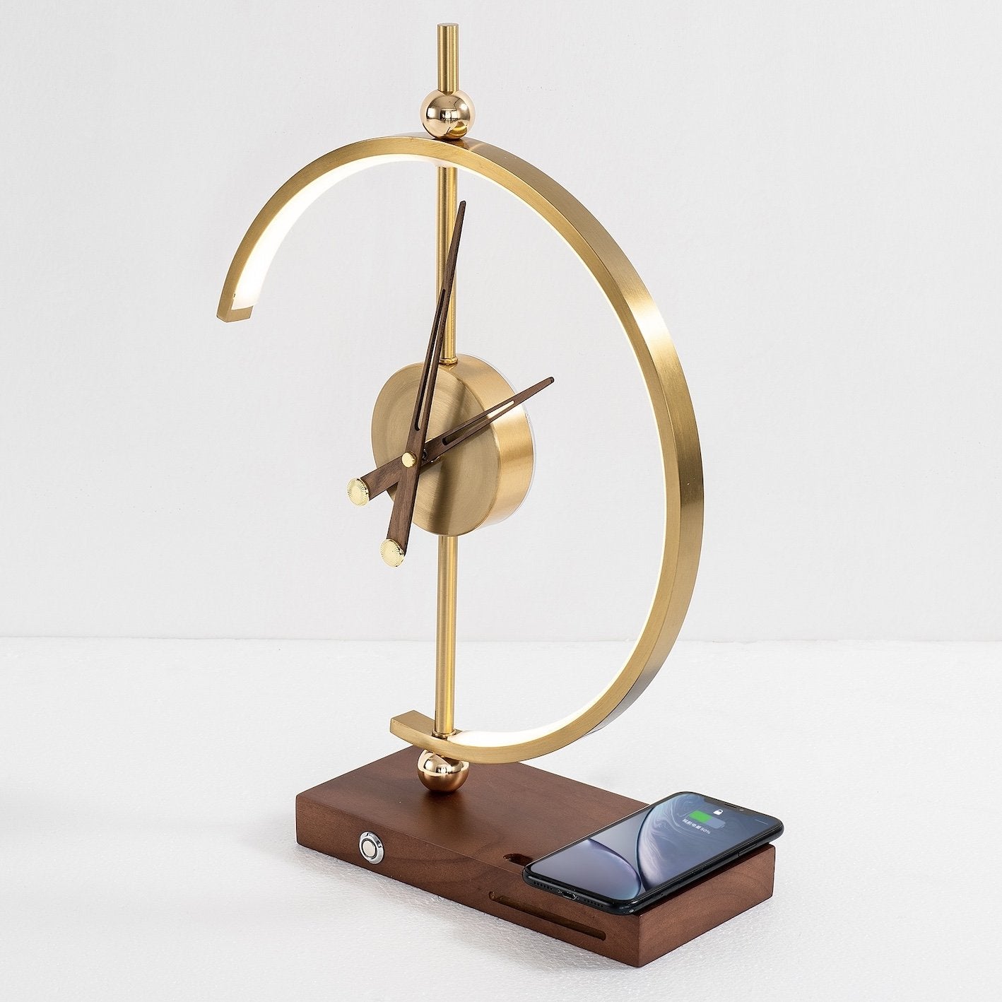 NagoyaLight – Luxury Lamp Clock with Wireless Charger