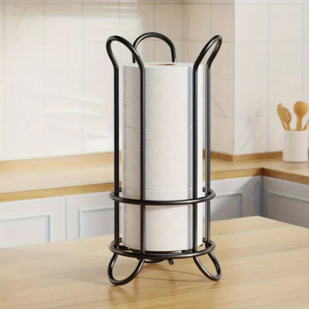 ChromeHaven Luxe Toilet Roll Holder – Stylish Storage for a Modern Interior