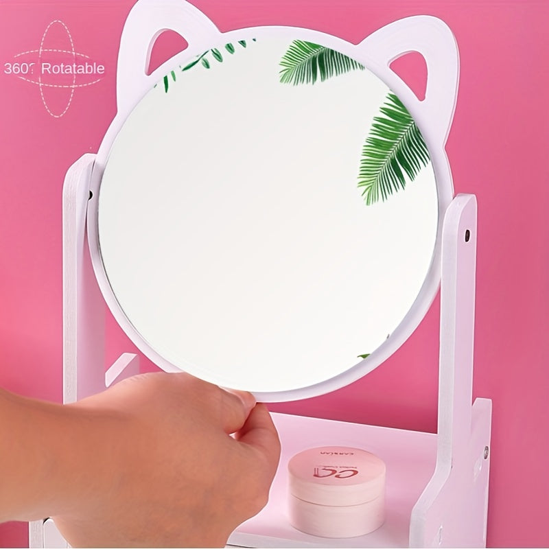 LumiCharm Elegant Makeup Mirror with Storage Drawer – Stylish Table Design for a Refined Beauty Routine