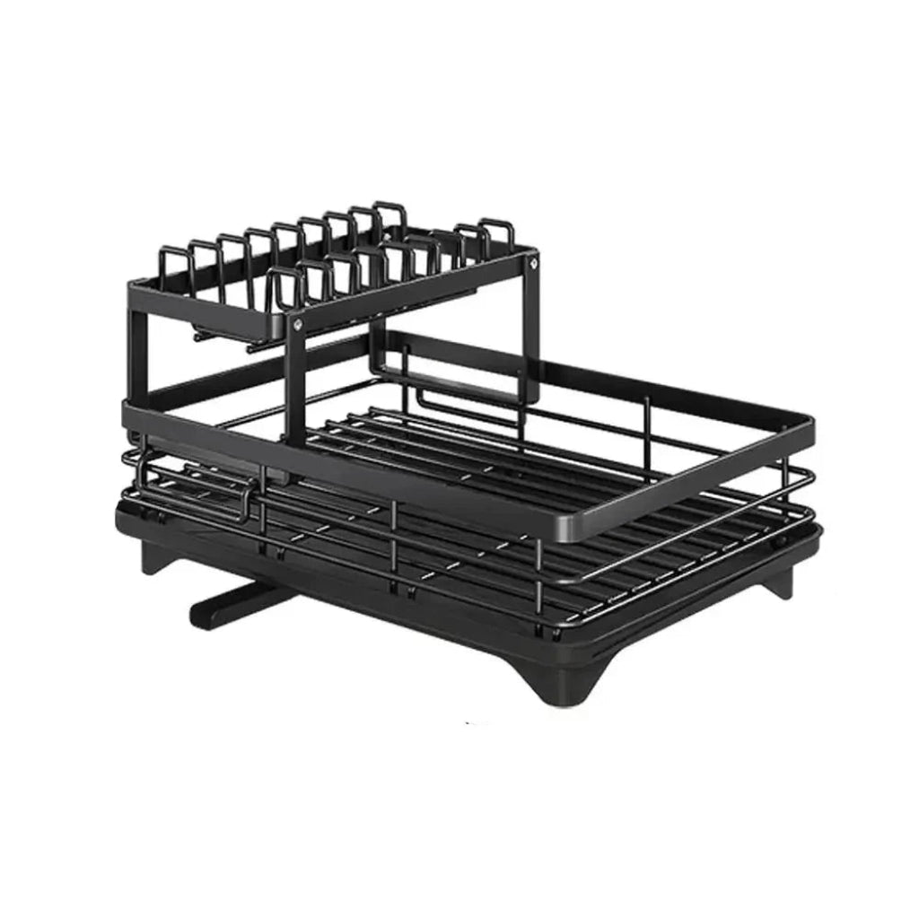 Foldable Stainless Steel Drying Rack with Silicone Feet for Kitchen