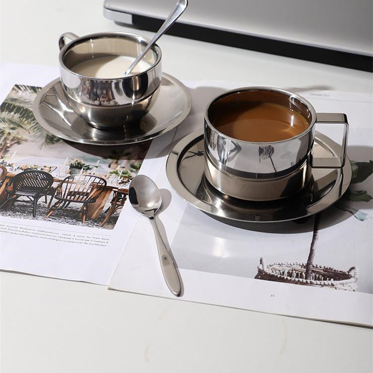 Lumea Steel Luxe Coffee Set – Modern Design for Stylish Mornings