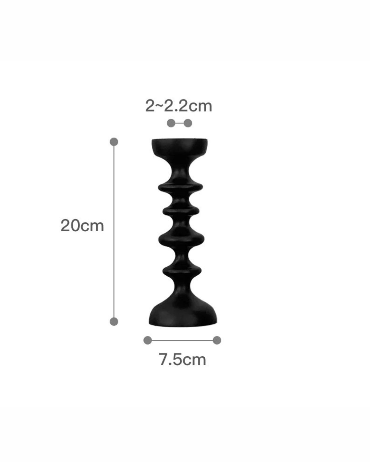 The Sculptor – Luxury Wooden Candle Holder with Sculptural Elegance