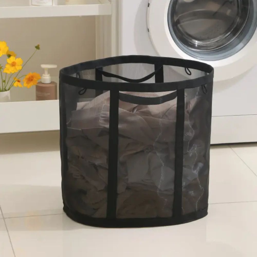 AeroLuxe Foldable Laundry Basket – Stylish & Breathable Design for a Tidy Interior
