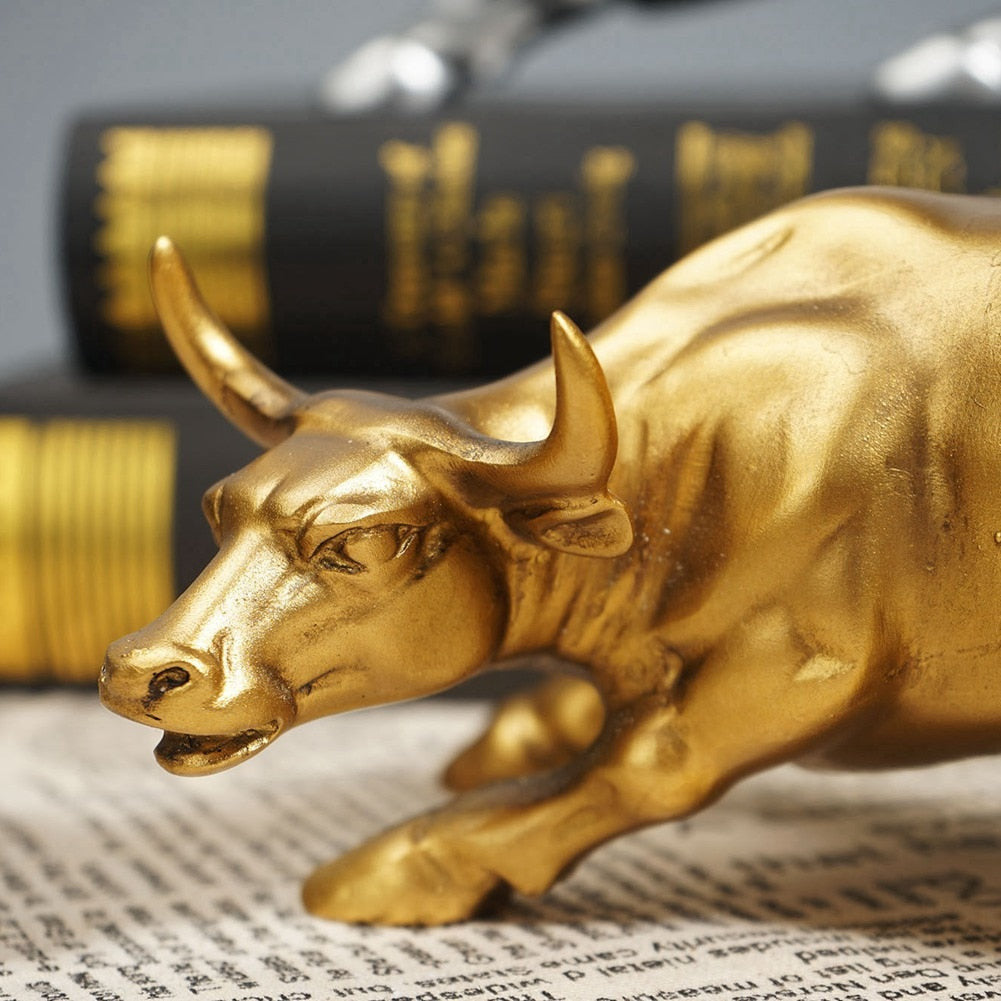 BullVanguard – Luxury Resin Bull Statue with Powerful Design for Home or Office