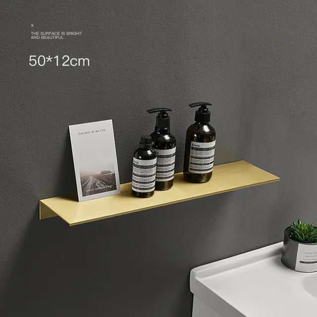 Elevare – Brushed Aluminum Storage Shelf with Modern & Minimalist Design