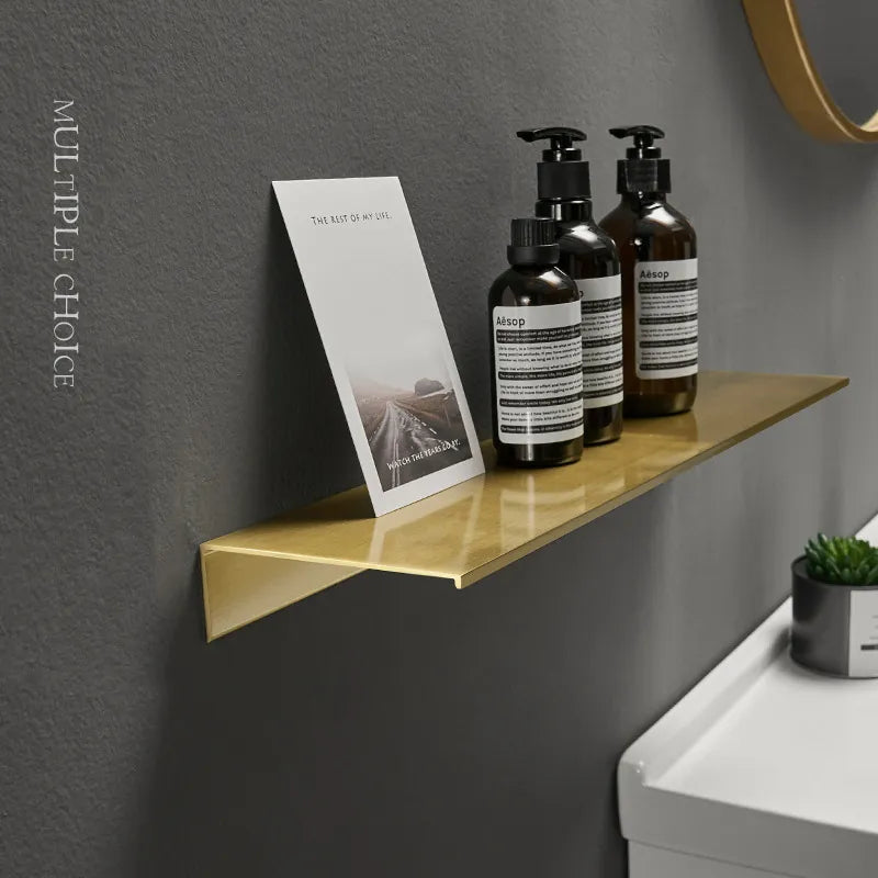 Elevare – Brushed Aluminum Storage Shelf with Modern & Minimalist Design
