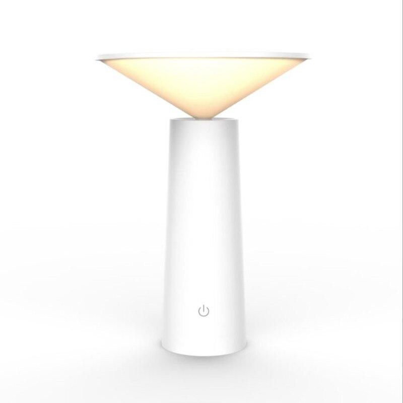 PalmLume – Modern LED Table Lamp with Dimmable Function and Rechargeable Design
