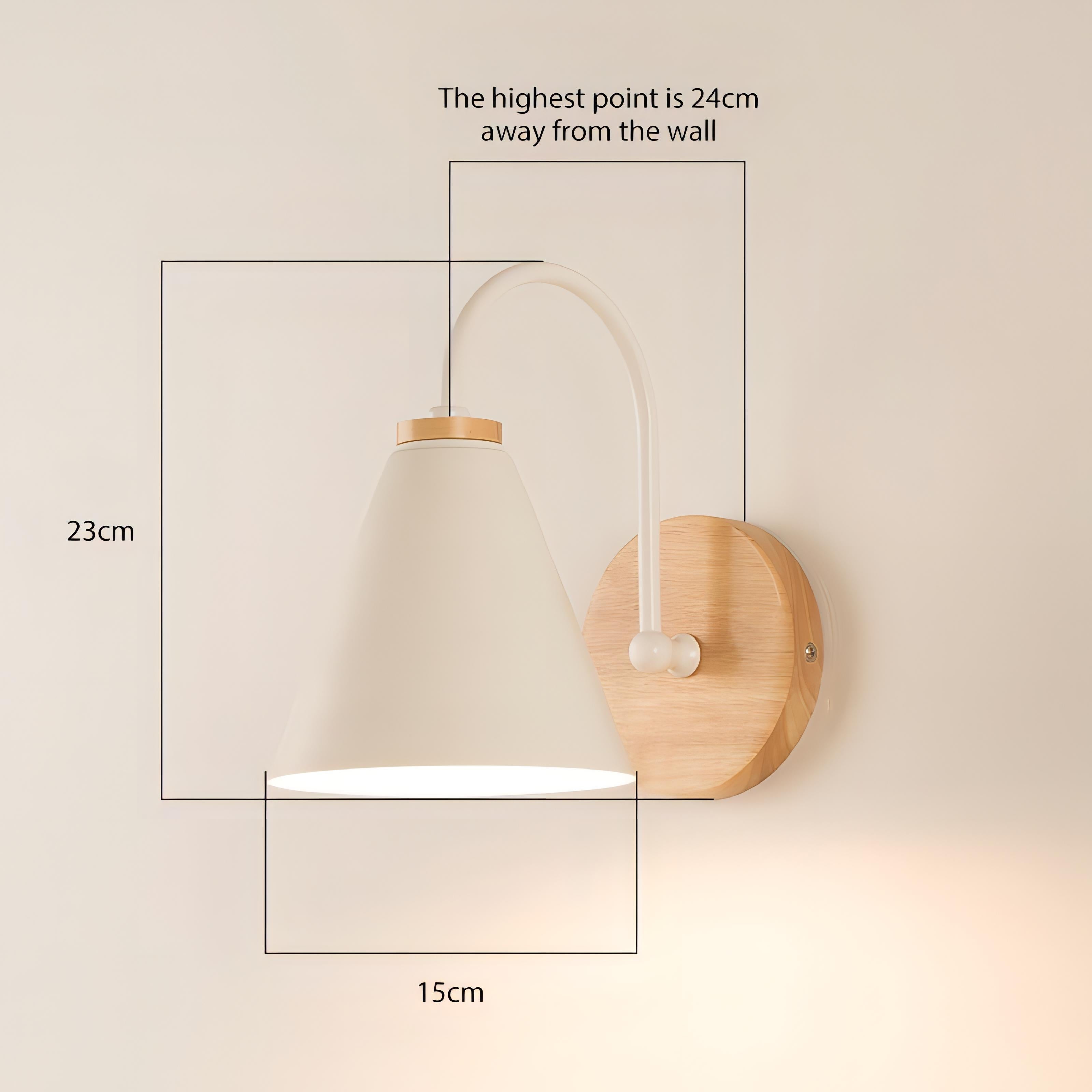 KenjiLuxe – Moderne Houten Wandlamp met Scandinavisch Minimalisme voor een Stijlvolle Sfeer