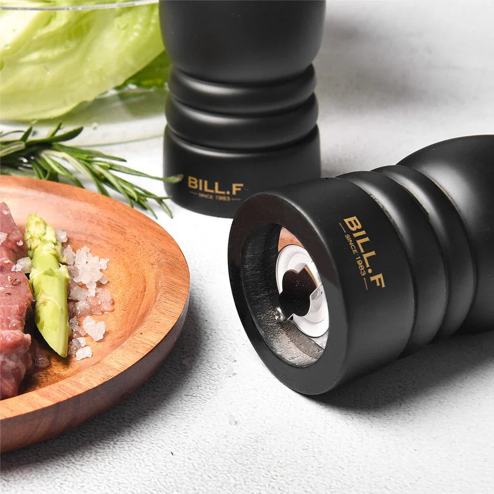 AurumTaste Luxe Wooden Pepper and Salt Set – Timeless Elegant Touch for a Stylish Kitchen
