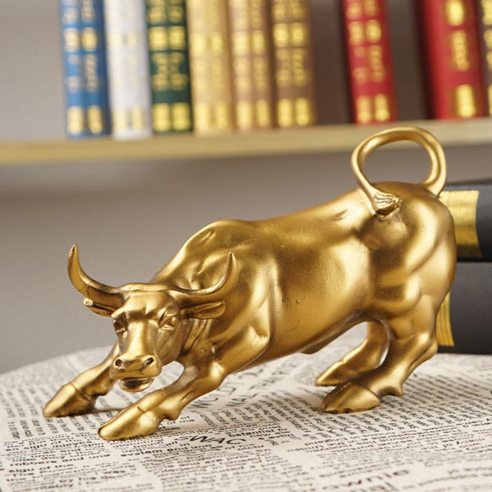BullVanguard – Luxury Resin Bull Statue with Powerful Design for Home or Office