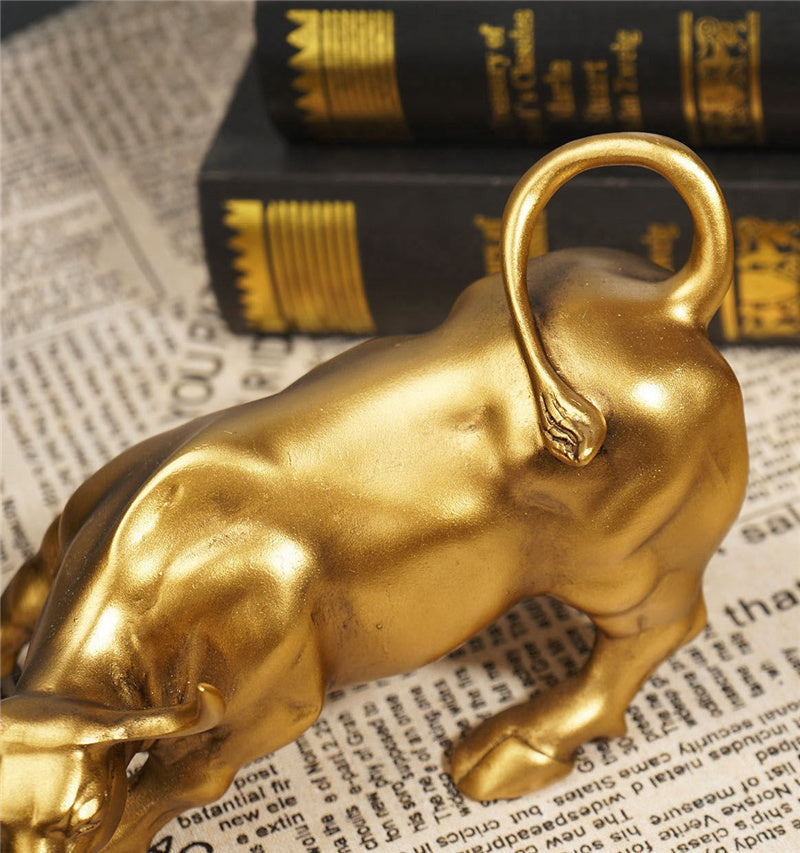 BullVanguard – Luxury Resin Bull Statue with Powerful Design for Home or Office