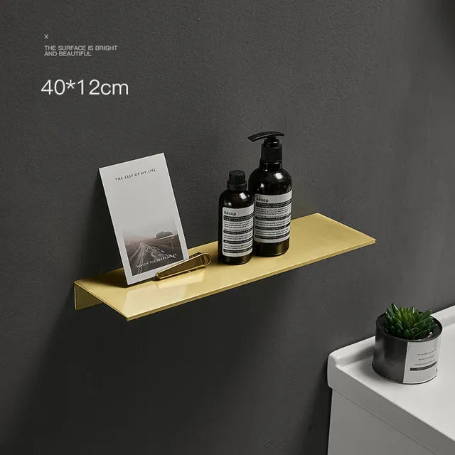Elevare – Brushed Aluminum Storage Shelf with Modern & Minimalist Design