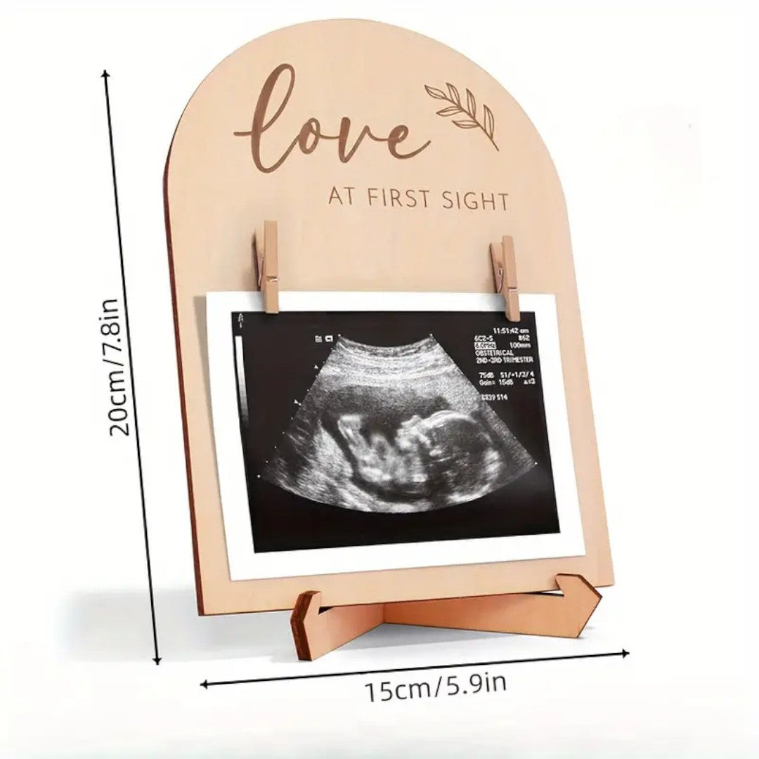 LumiCherish Elegant Wooden Baby Memory Frame – For Precious First Moments