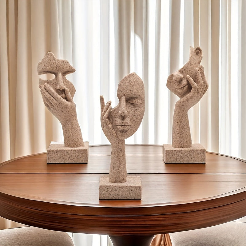 ArteMystique – Abstract Mask Figurines Set for an Artistic & Stylish Interior