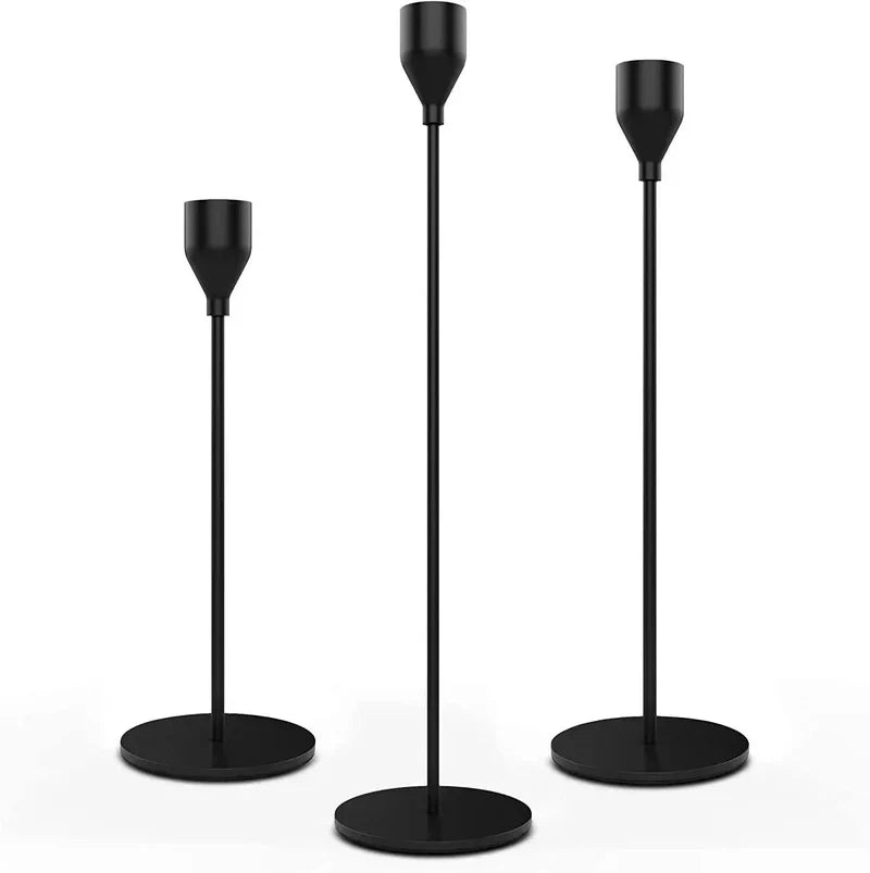 LumiÉlégance – Luxury Candle Holders in Metal for a Cozy Interior