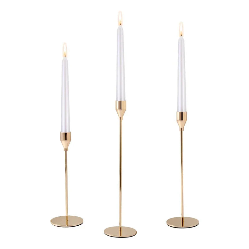 LumiÉlégance – Luxury Candle Holders in Metal for a Cozy Interior